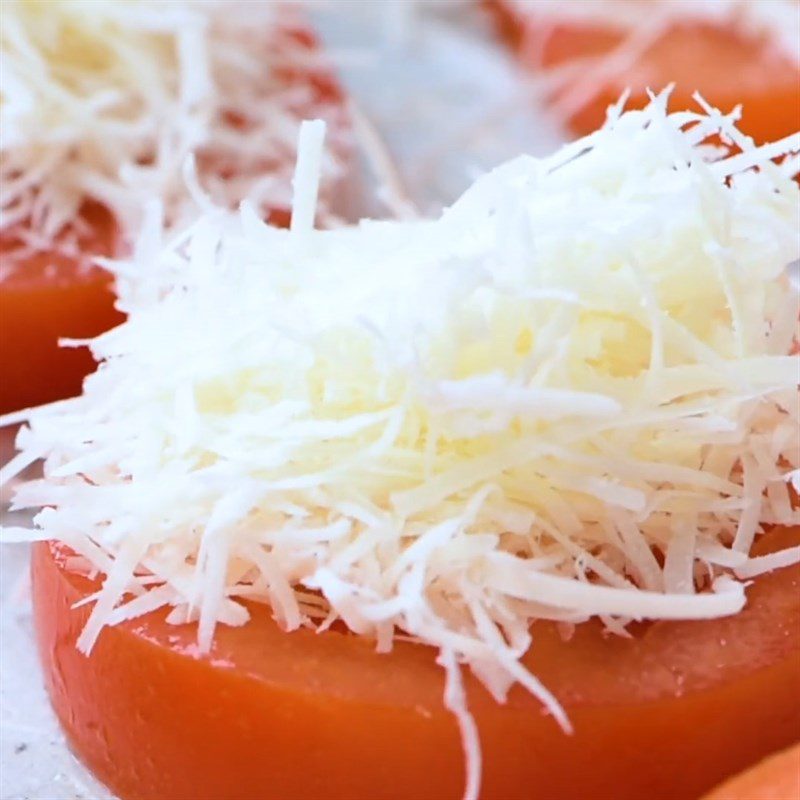 Step 2 Add cheese on Baked Tomatoes with Cheese