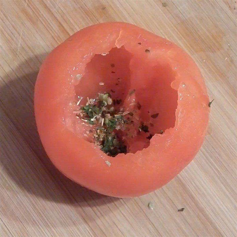 Step 2 Add the eggs Baked Tomato with Egg