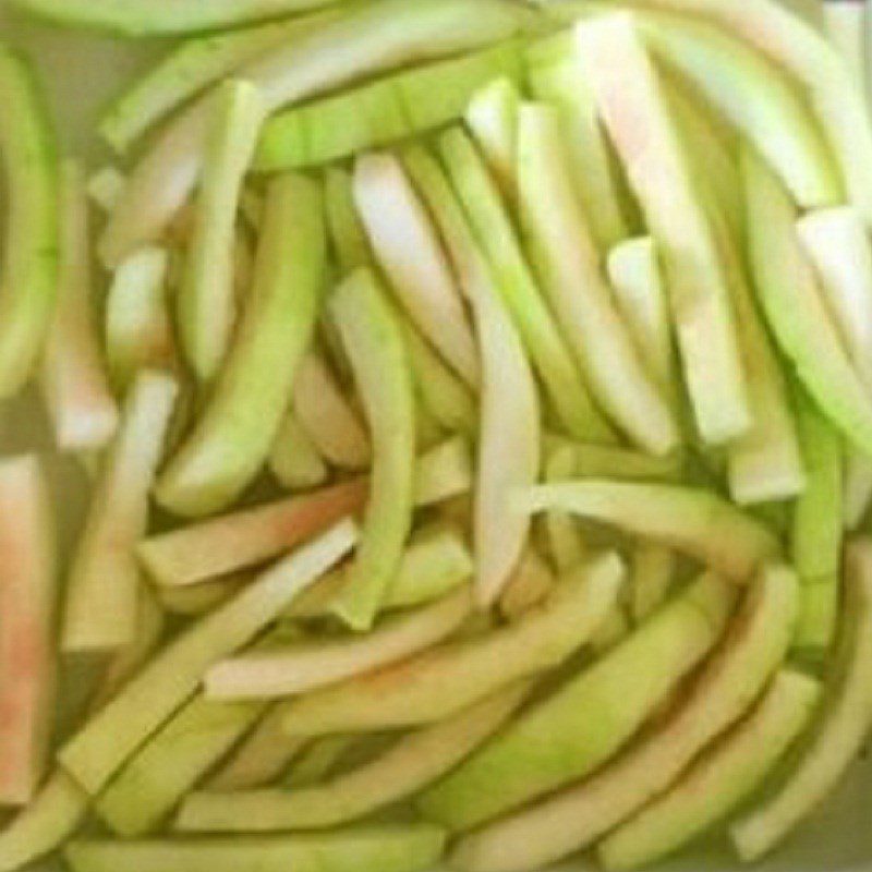 Step 1 Prepare watermelon rind for Watermelon Salad with Shrimp and Pork