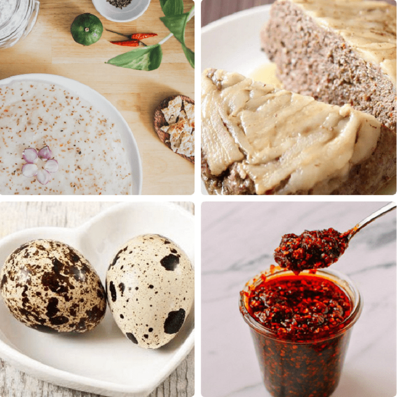 Ingredients for grilled rice paper dish Da Nang