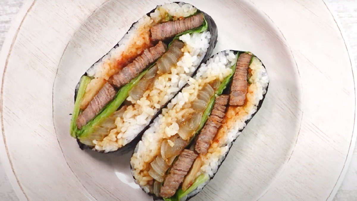 Pan-Fried Beef Rice Balls