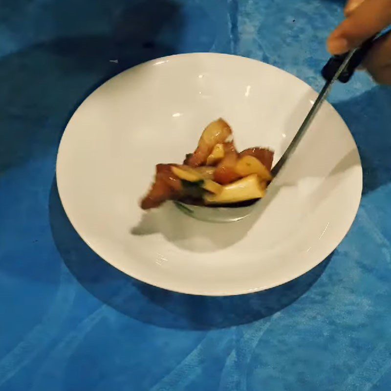 Step 5 Final Product Stewed Coconut Core with Meat