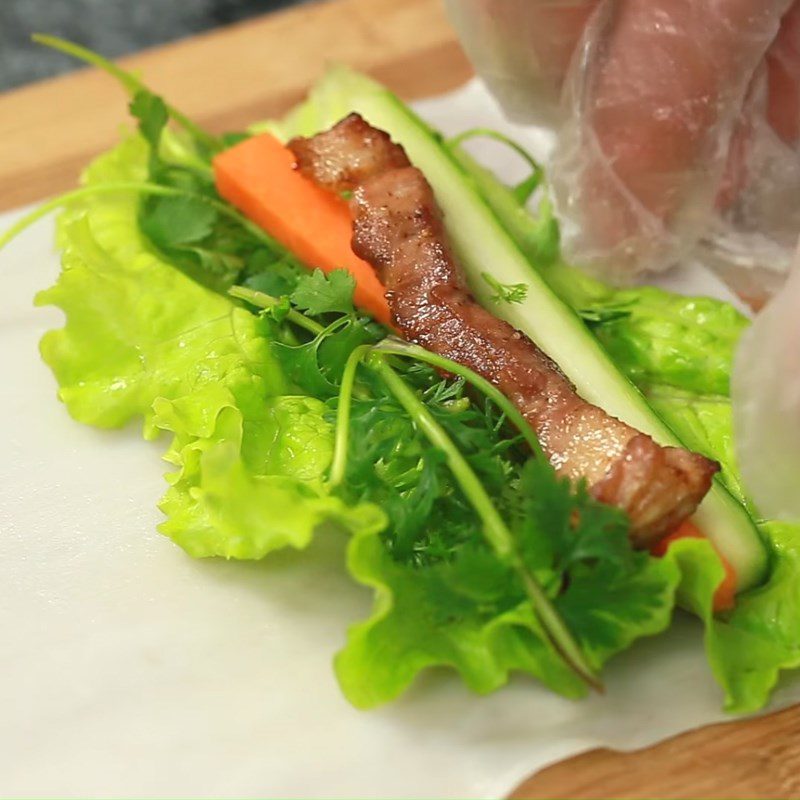 Step 5 Rolling Pho Pork Roll