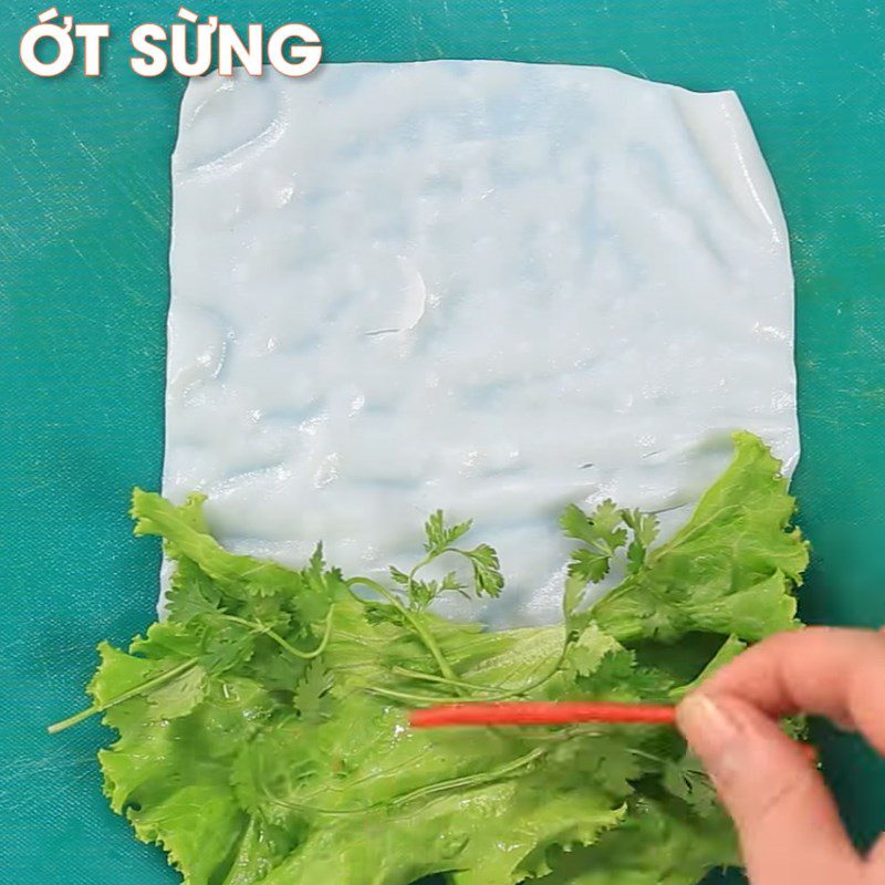 Step 4 Spring Rolls Fried Shrimp
