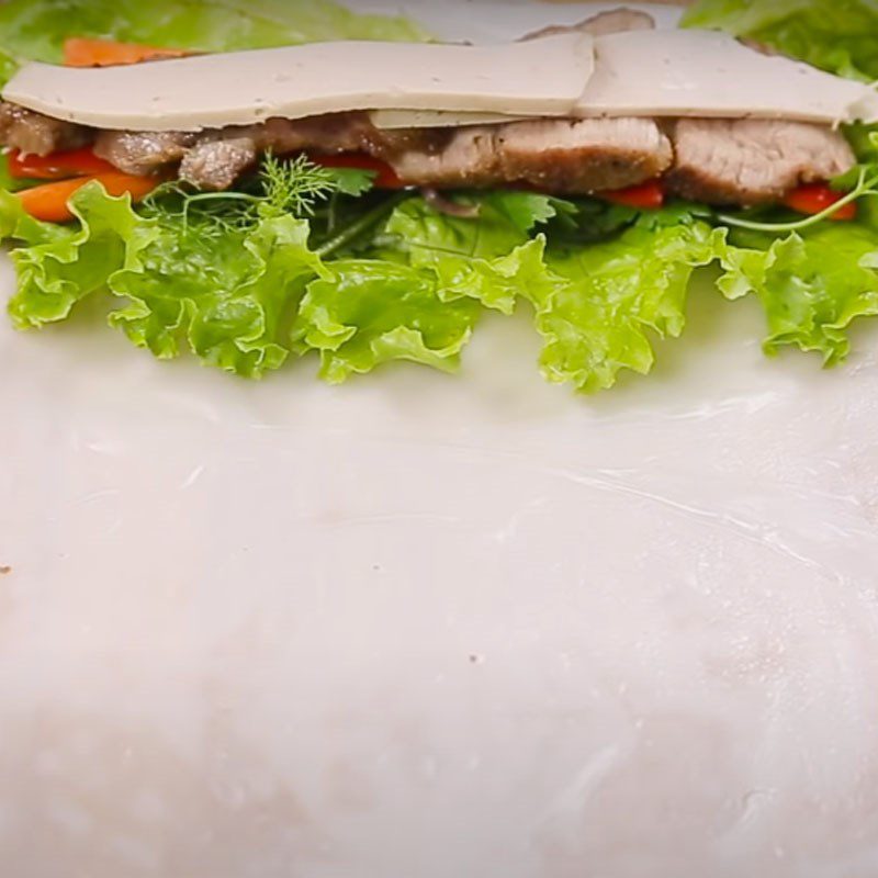 Step 5 Rolling Pho Pork Roll