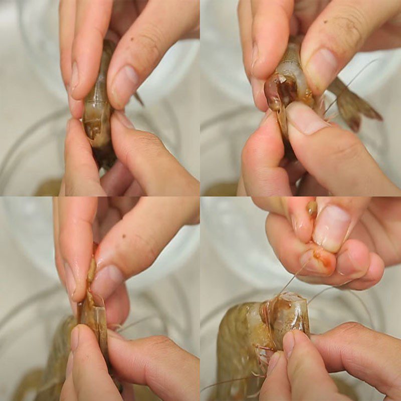 Step 1 Preparing the Shrimp for Stir-Fried Peas with Shrimp