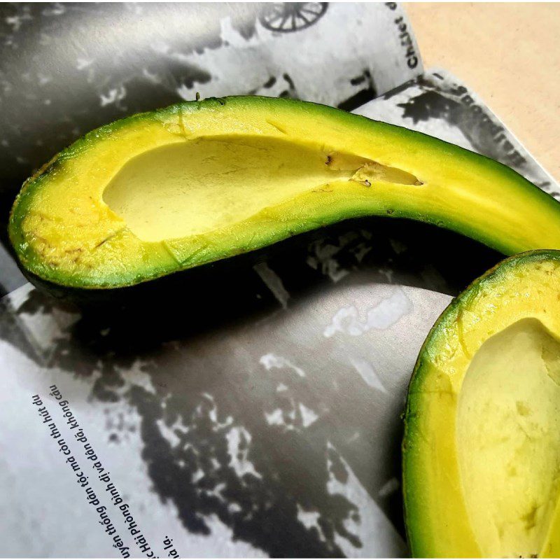Step 1 Mash the avocado Avocado Ice Cream Bars