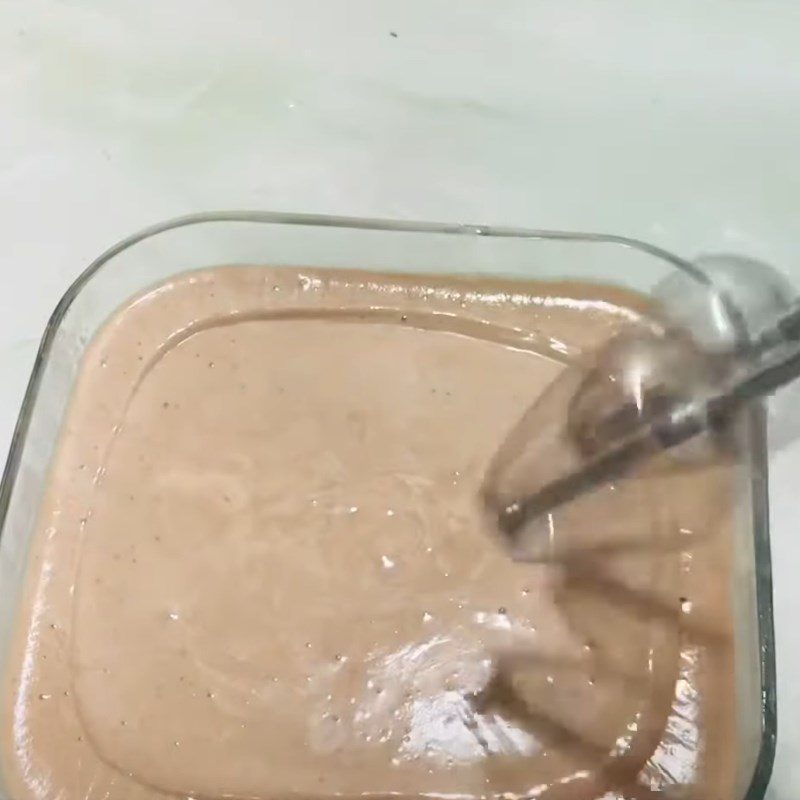 Step 5 Whipping the cream again Cocoa ice cream