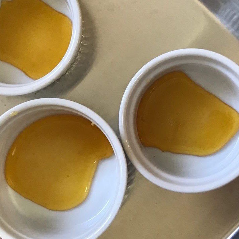 Step 1 Whisk eggs and make caramel Fresh milk whipping cream flan