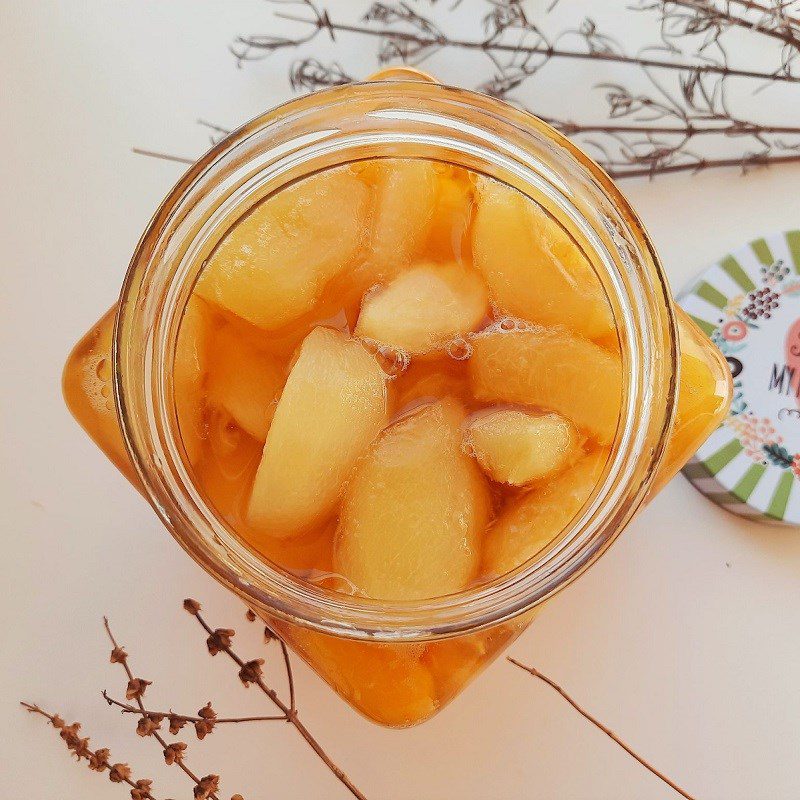 Step 5 Final Product Soaked peaches (recipe shared by user)