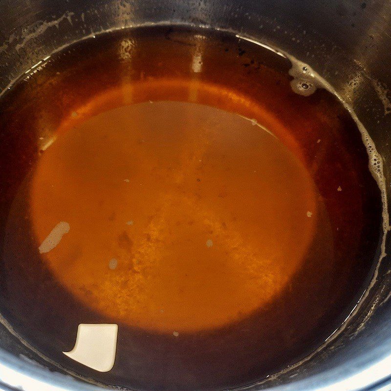 Step 3 Cooking peaches and peach syrup (recipe shared by user)