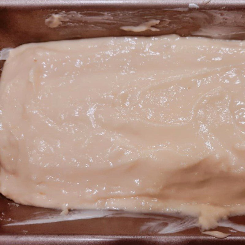 Step 3 Pouring the batter for Pound Cake