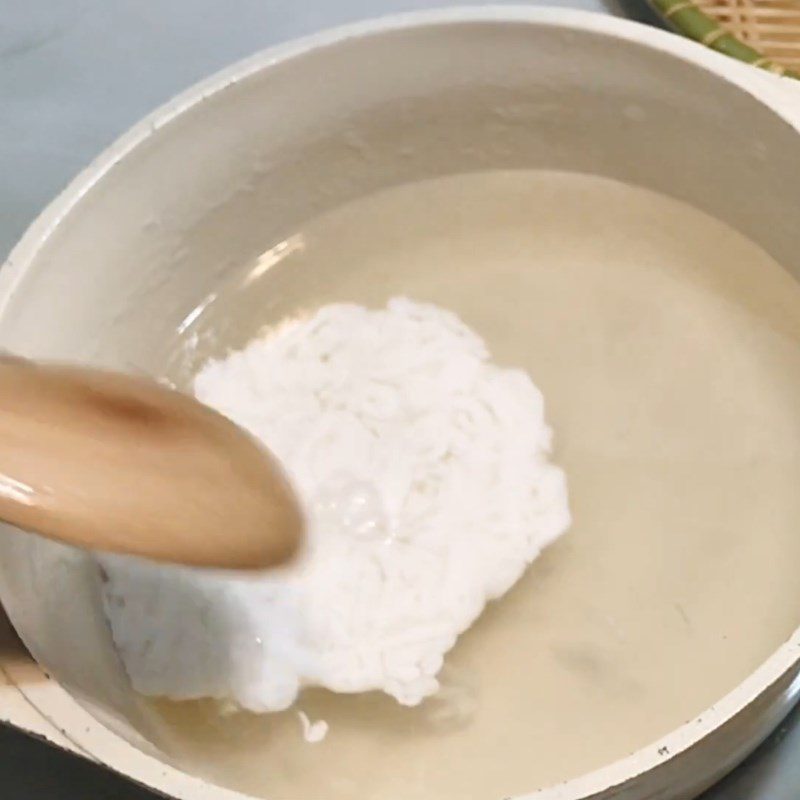 Step 4 Poured Mold Coconut Jelly Cut into Pieces