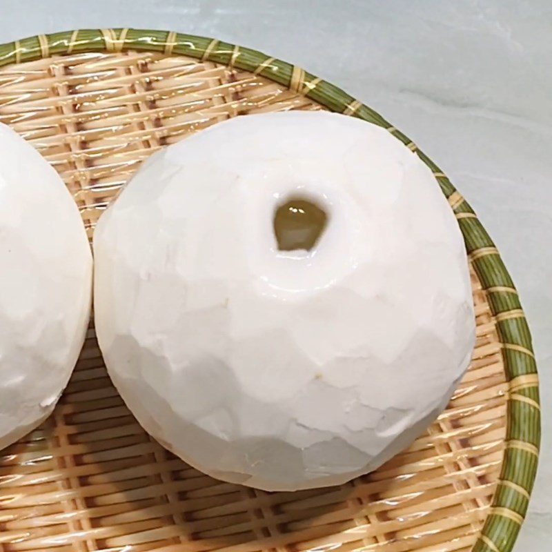 Step 4 Poured Mold Coconut Jelly Cut into Pieces
