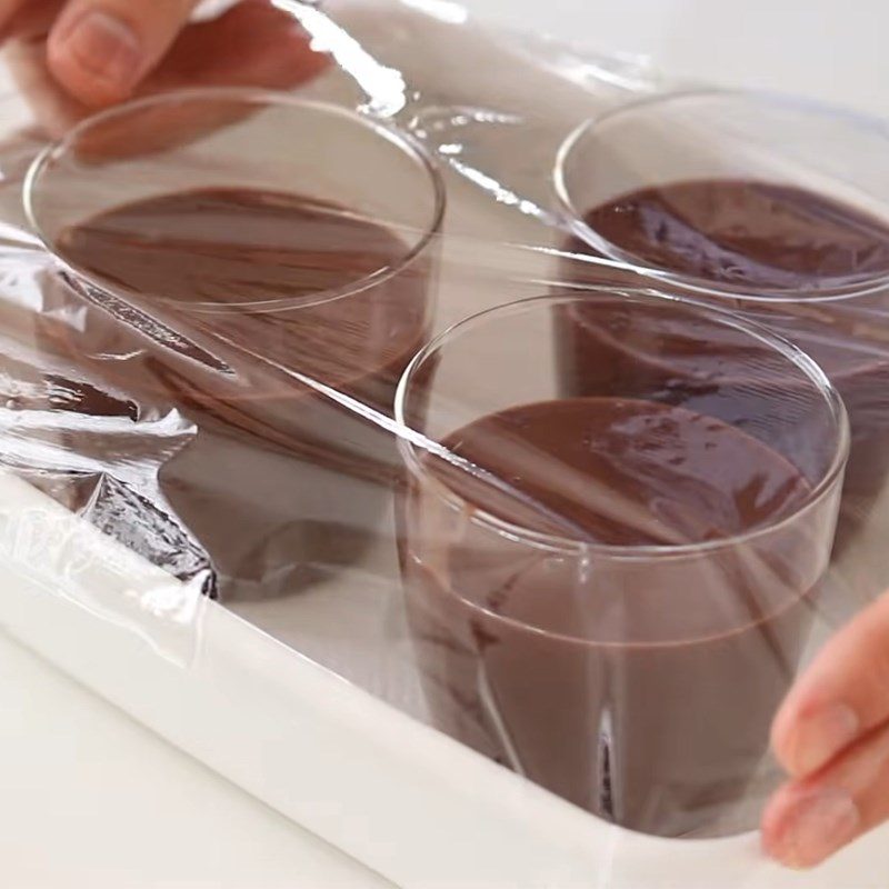 Step 3 Pouring the pudding mold Cacao pudding (with gelatin)