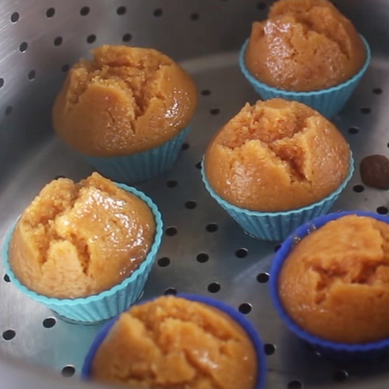 Step 8 Pour into molds and steam the cake Jackfruit cake