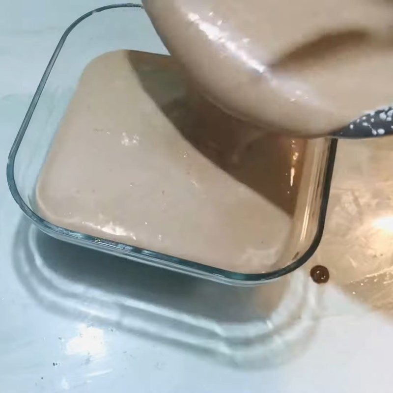 Step 4 Pouring into molds and chilling Cocoa ice cream