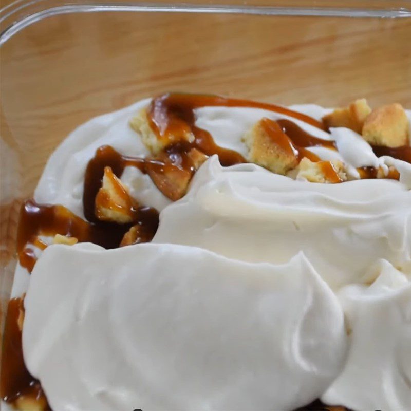 Step 3 Pour into mold and chill Caramel cookie ice cream