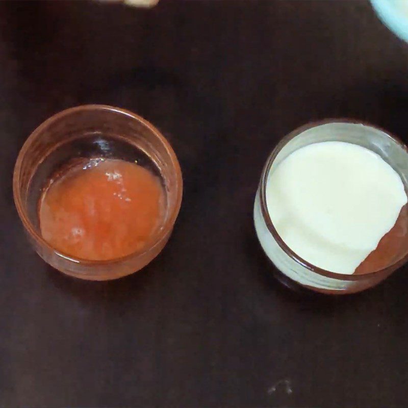 Step 5 Pour into mold and chill the cake for the second time Panna cotta plum