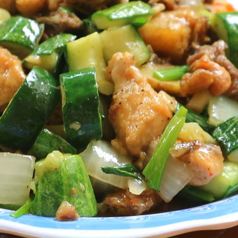 Step 6 Finished Dish Stir-fried Cucumbers with Chicken