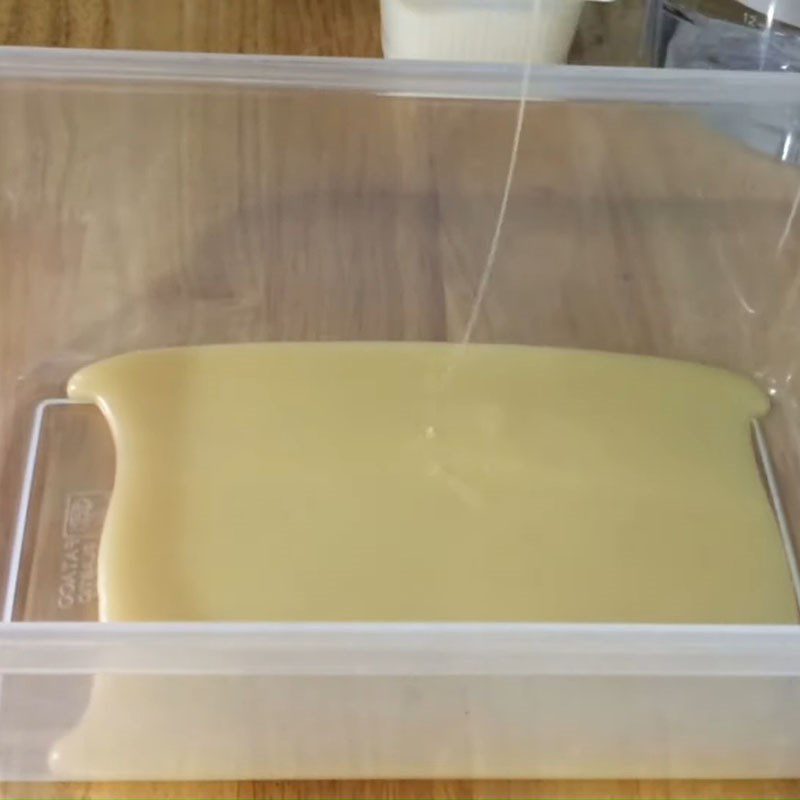 Step 1 Warm the milk for Mango Yogurt
