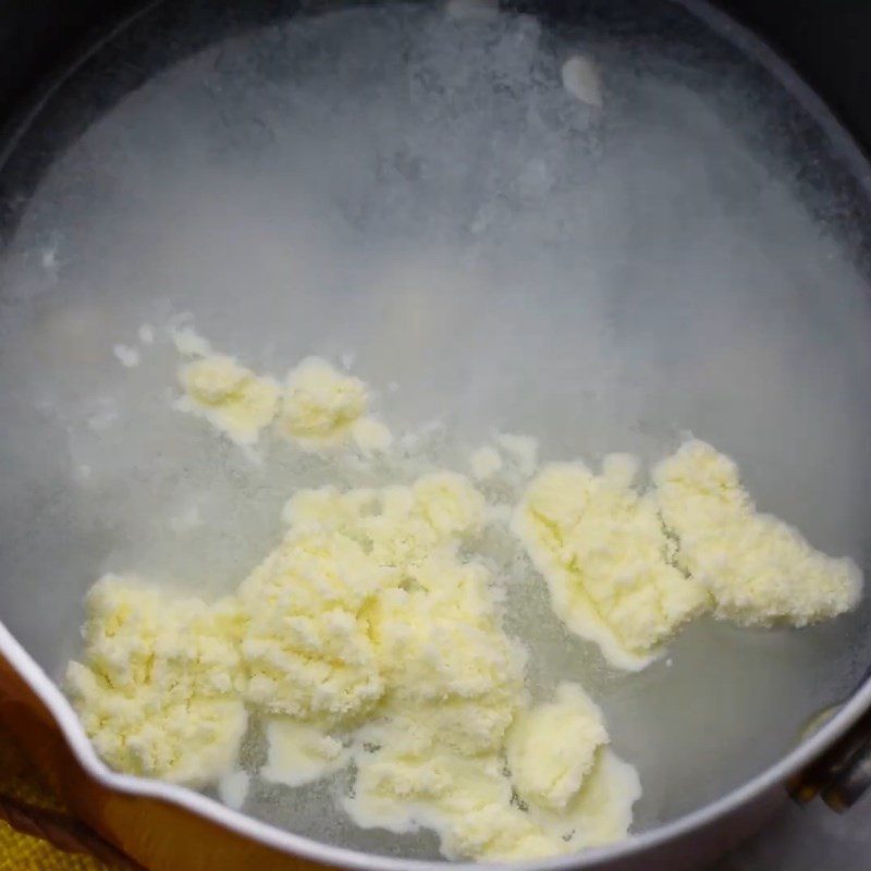 Step 1 Boil the milk Yogurt made from milk powder