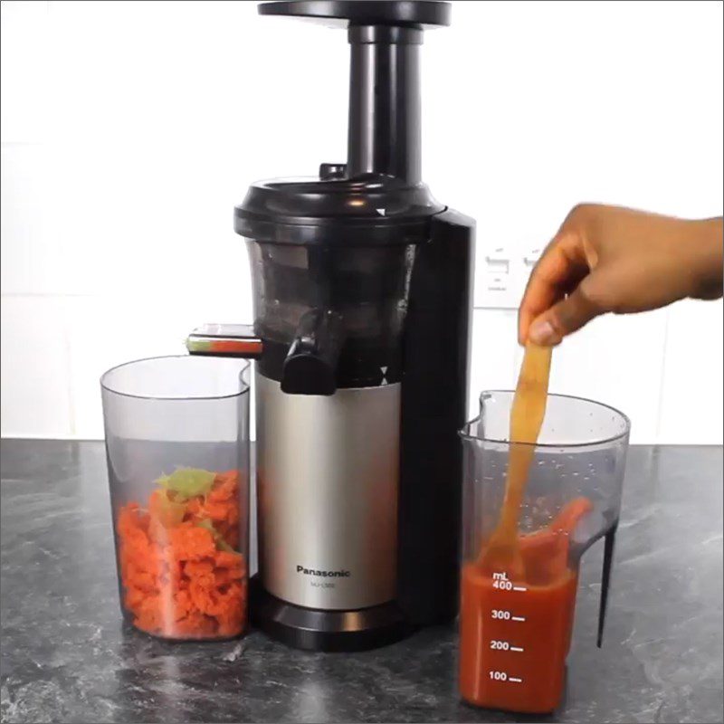 Step 2 Juice the Celery and Carrots Carrot Celery Juice