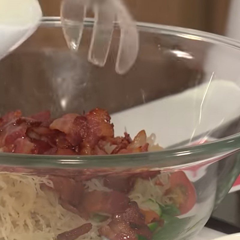 Step 5 Mix the salad Egg yolk jelly salad