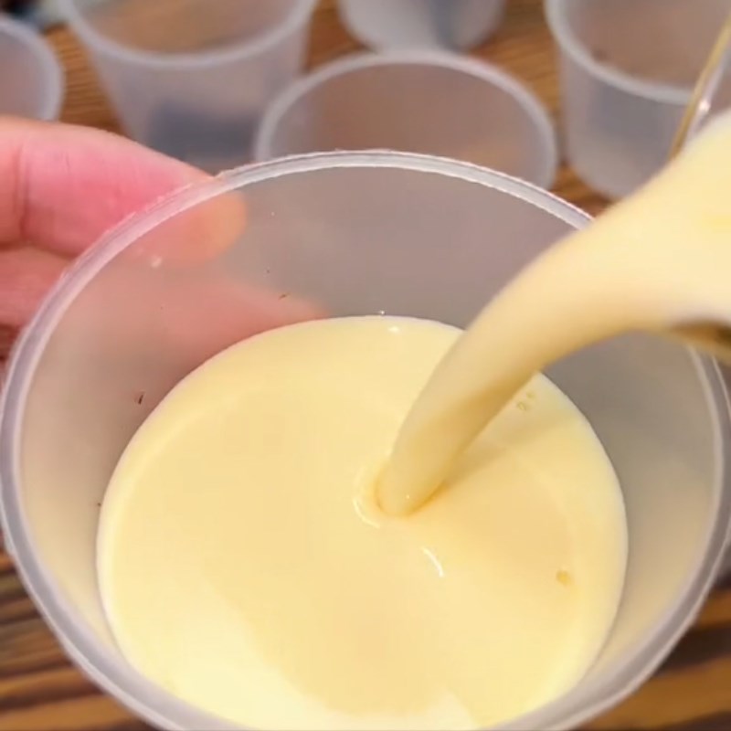 Step 2 Steaming flan jelly (Recipe shared from Tiktok Cooking with TasteVN)