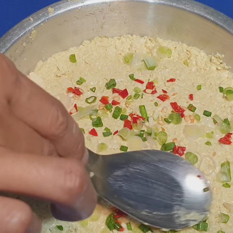 Step 4 Steaming the Cake Vegetarian Fried Egg from Tofu Skin