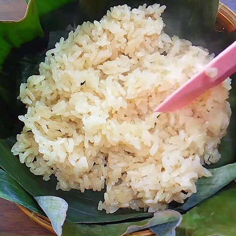 Step 6 Steamed Sticky Rice with Chicken Offal and Quail Eggs