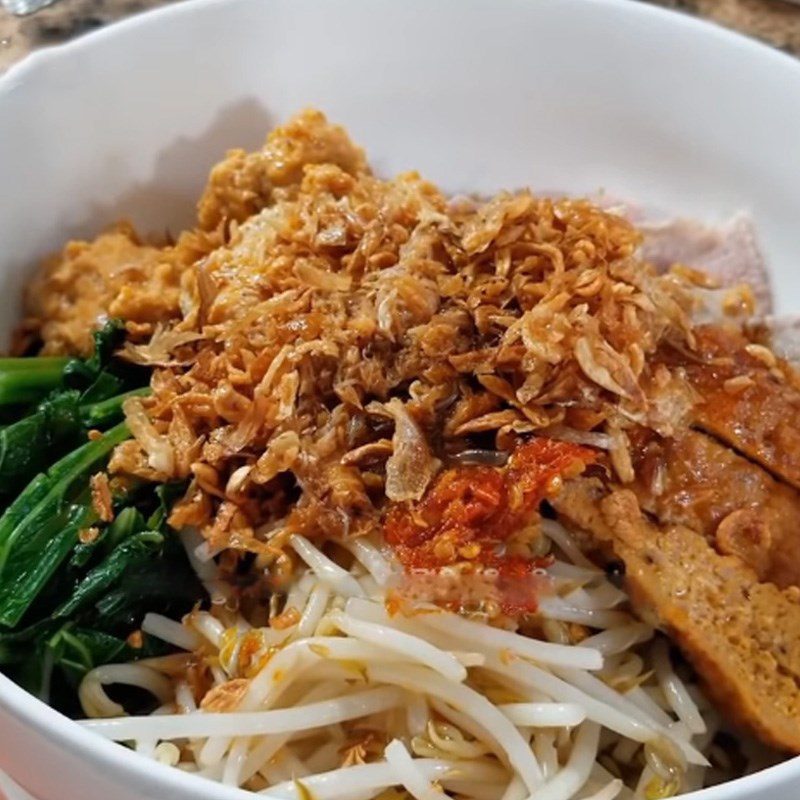 Step 8 Completion of Crab Noodles