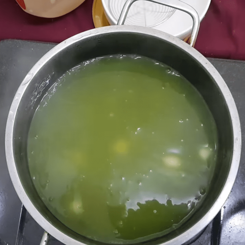 Step 3 Completion of Pandan Leaf Dessert