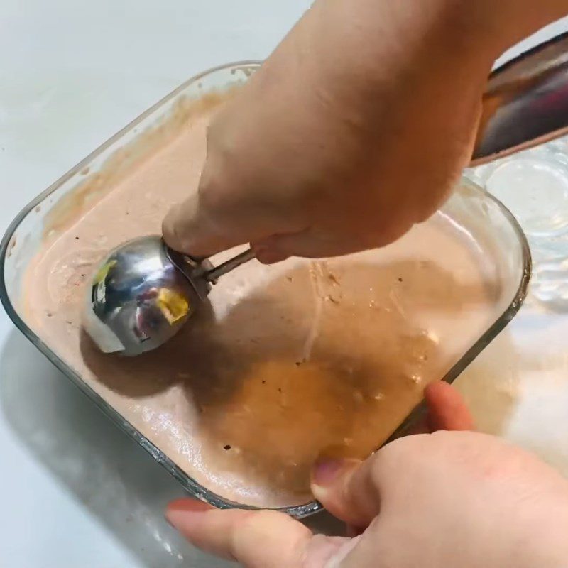 Step 7 Completion Cocoa ice cream