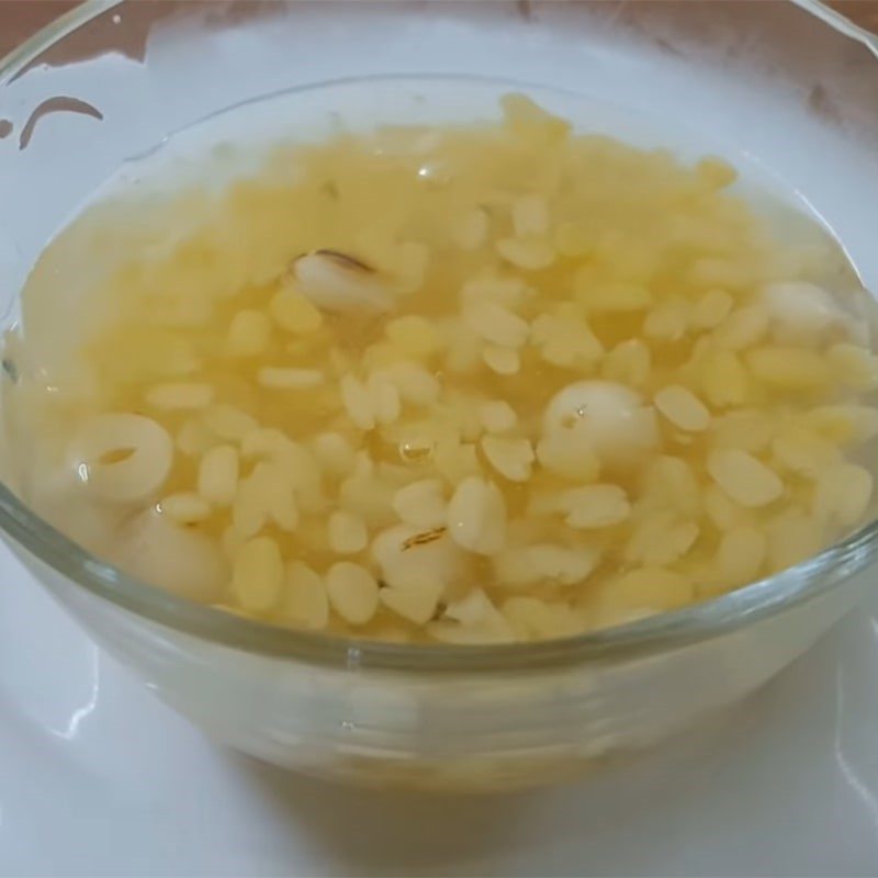 Step 4 Completed Green Bean and Lotus Seed Dessert