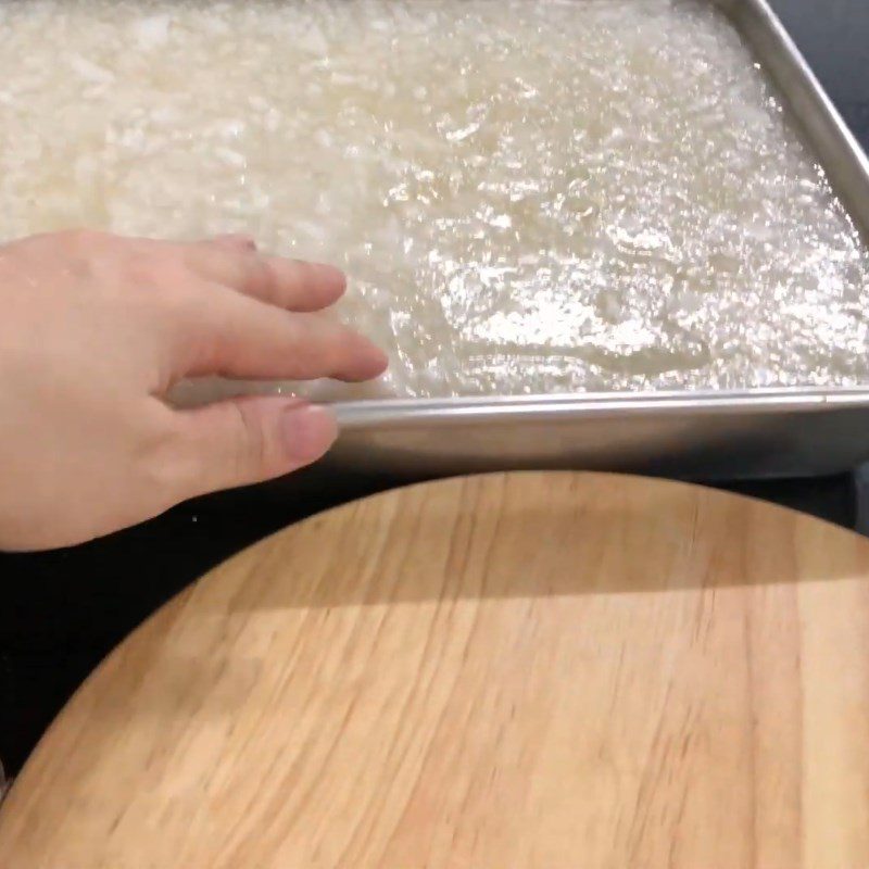 Step 5 Completion of Jackfruit Jelly with Coconut