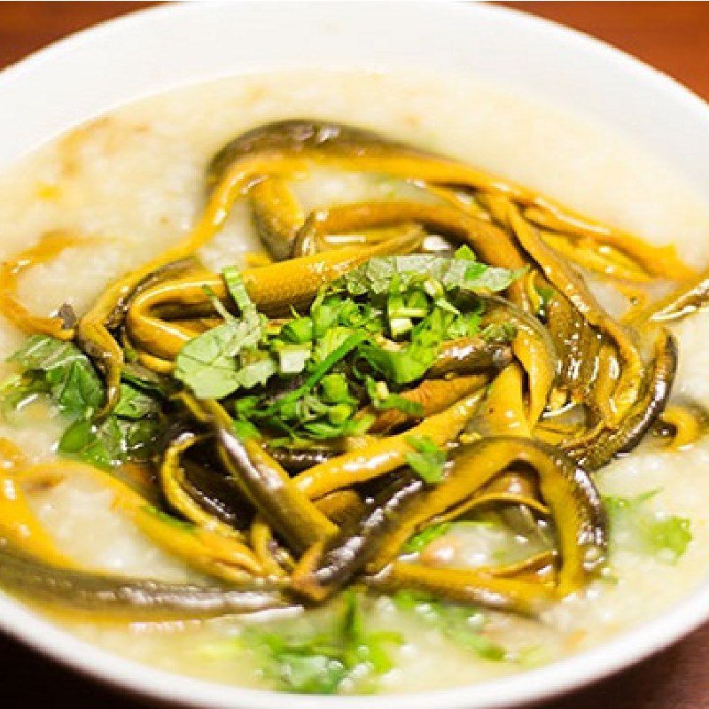 Step 4 Completion Eel porridge for babies