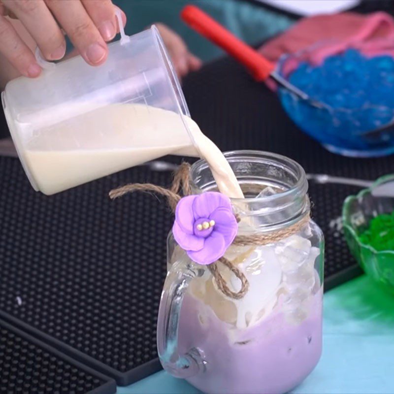 Step 3 Completion Taro Milk Tea
