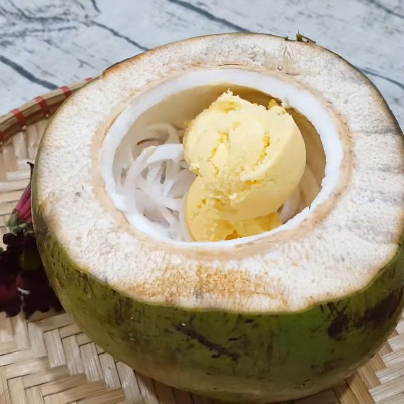 Step 5 Completion of coconut ice cream