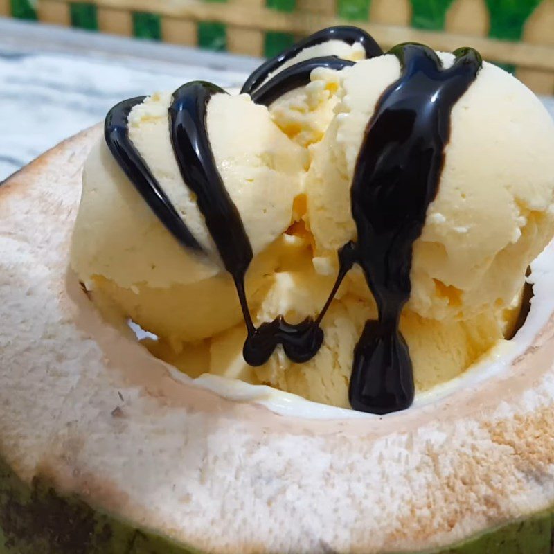 Step 5 Completion of coconut ice cream