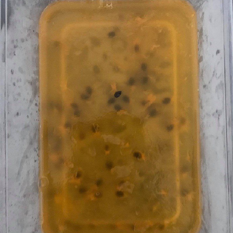 Step 3 Completion of passion fruit yogurt panna cotta