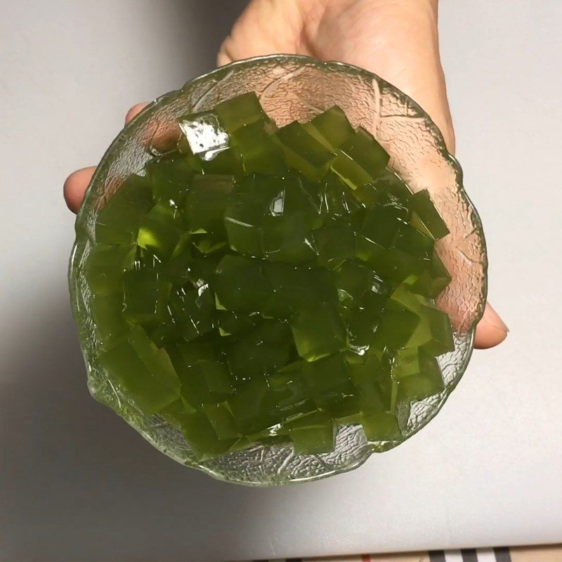 Step 4 Completion Matcha Jelly Milk Tea