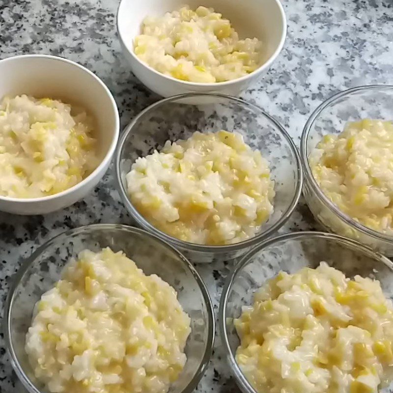 Step 6 Completion Corn pudding with sticky rice