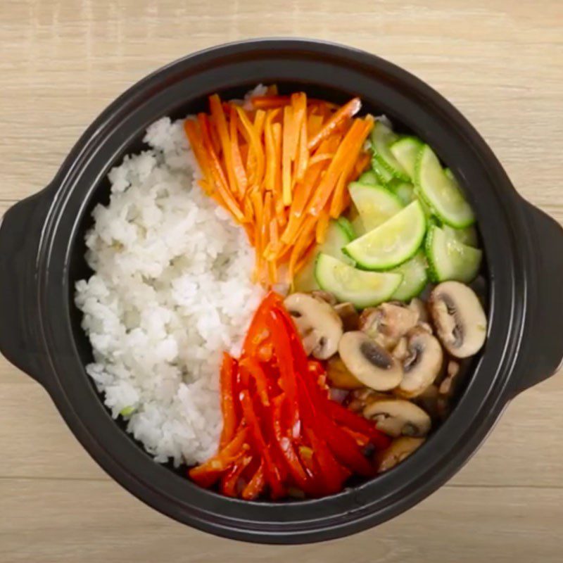 2 simple and delicious ways to make vegetarian mixed rice at home 15 Step 4 Completion Vegetarian Rice with Chili Sauce