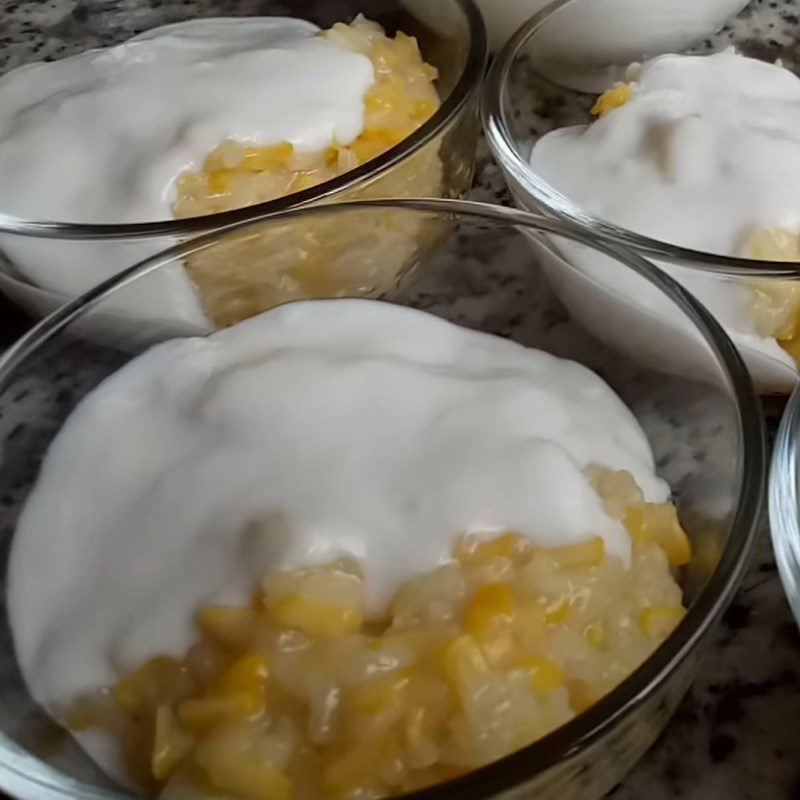 Step 6 Completion Corn pudding with sticky rice