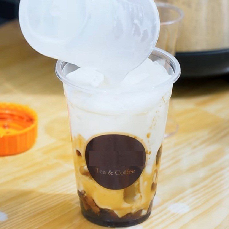 Step 4 Completion Longan Lotus Milk Tea