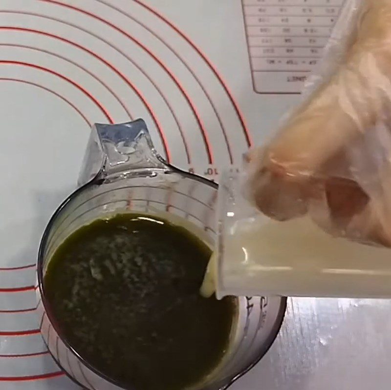 Step 5 Completion of pennywort green bean durian smoothie