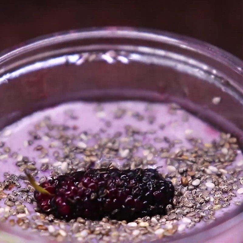 Step 3 Completion of Mulberry Smoothie