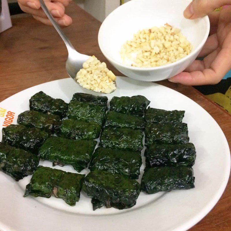 Step 5 Complete Grilled Beef Wrapped in Betel Leaves