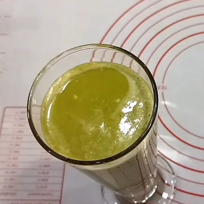 Step 5 Completion of pennywort green bean durian smoothie